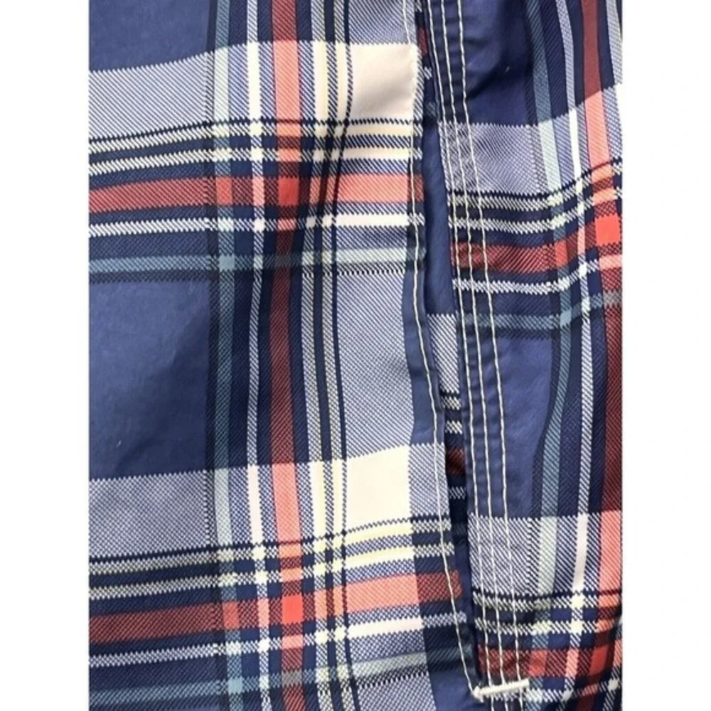 Ralph Lauren Chaps‎ Swim Shorts Trunks Mens Large Blue Plaid Lined Board Prep